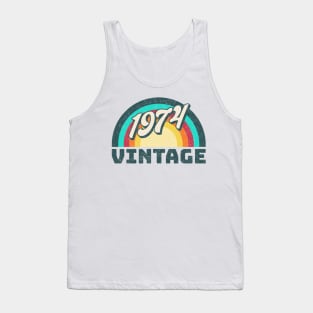 1974 vintage, 50th birthday, 1974, vintage, turning 50, awsome 50th, birthday gift, best year Tank Top